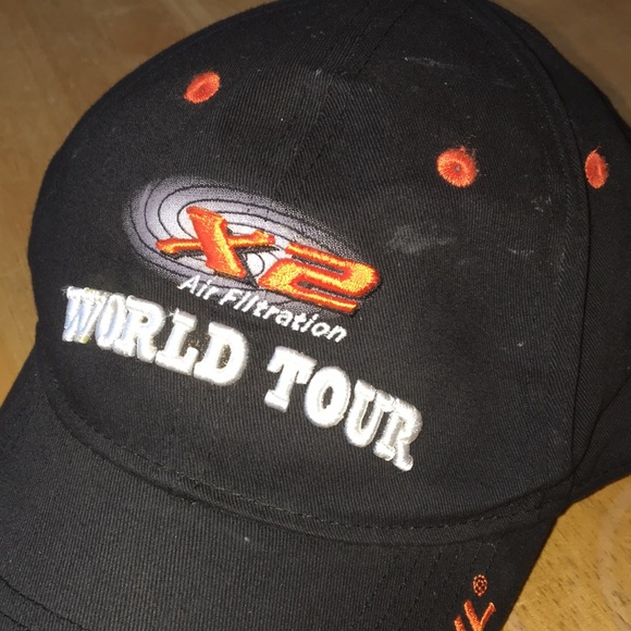 Stihl TS 420 X2 Air filtration world tour 6 panel baseball style hat vented cap - Picture 4 of 11